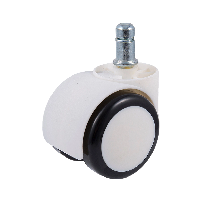 50/38 valkoinen ja musta PU Wheel Universal Caster -tarvikkeet toimistotuoleille